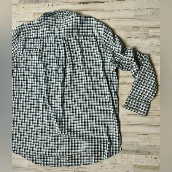Cabelas Outdoor Gear Long sleeve Button Up Shirt 3XLT Blue Checked - Picture 12 of 13